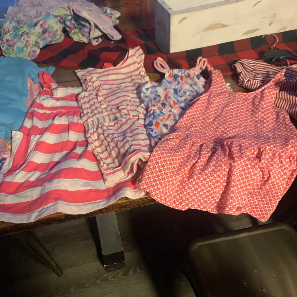 Girls dresses 3t & romper 2T